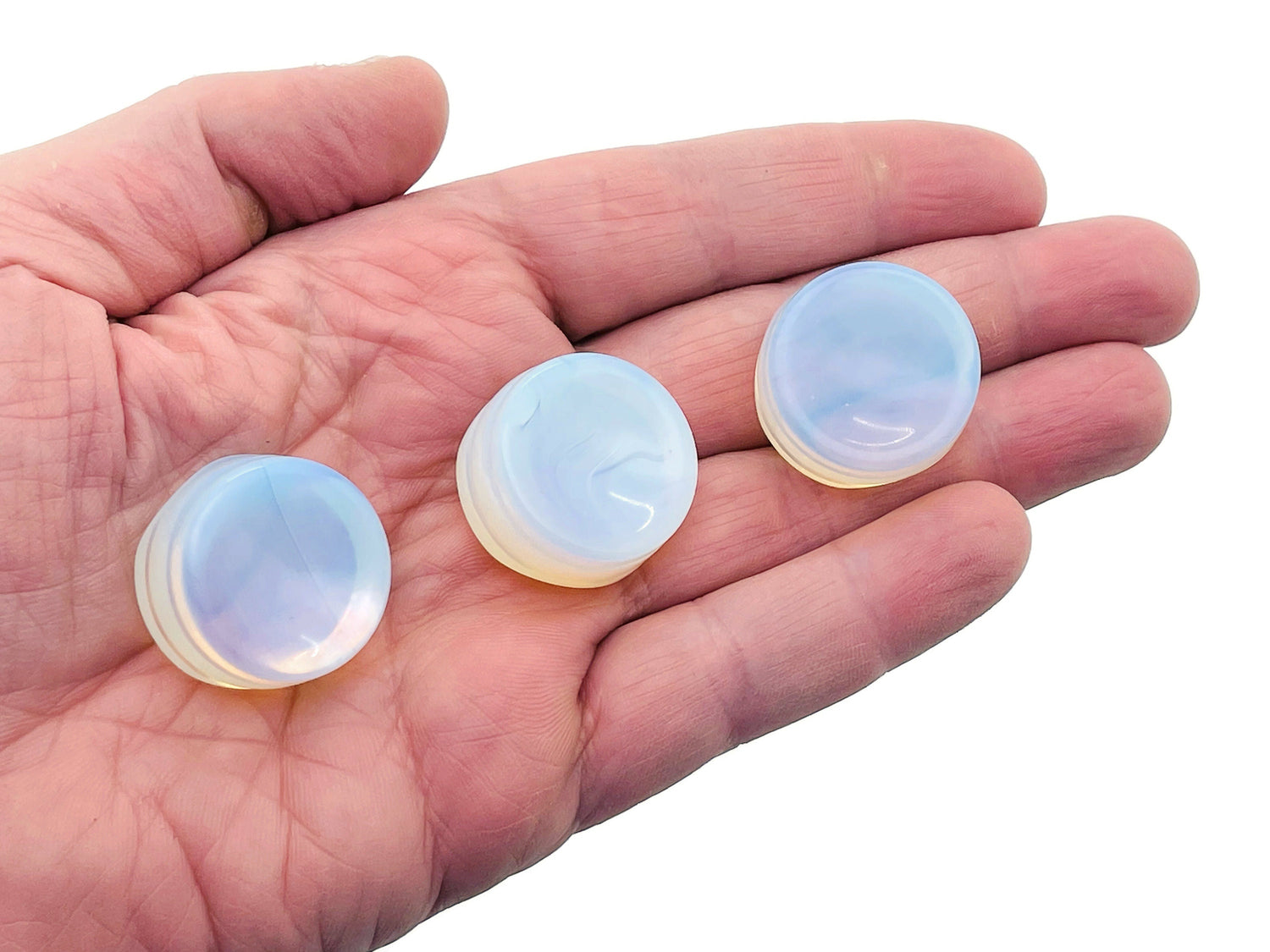 Opalite Crystal Sphere Stand - Carved Gemstone - Home Decor - SD1027