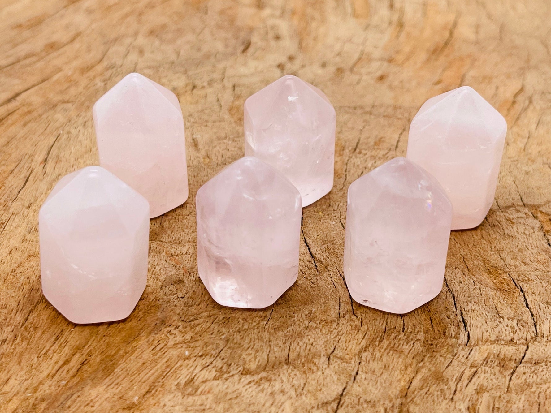 Round 25mm rose quartz gemstone from GemstoneGO, smooth polished pink stone with natural translucence.