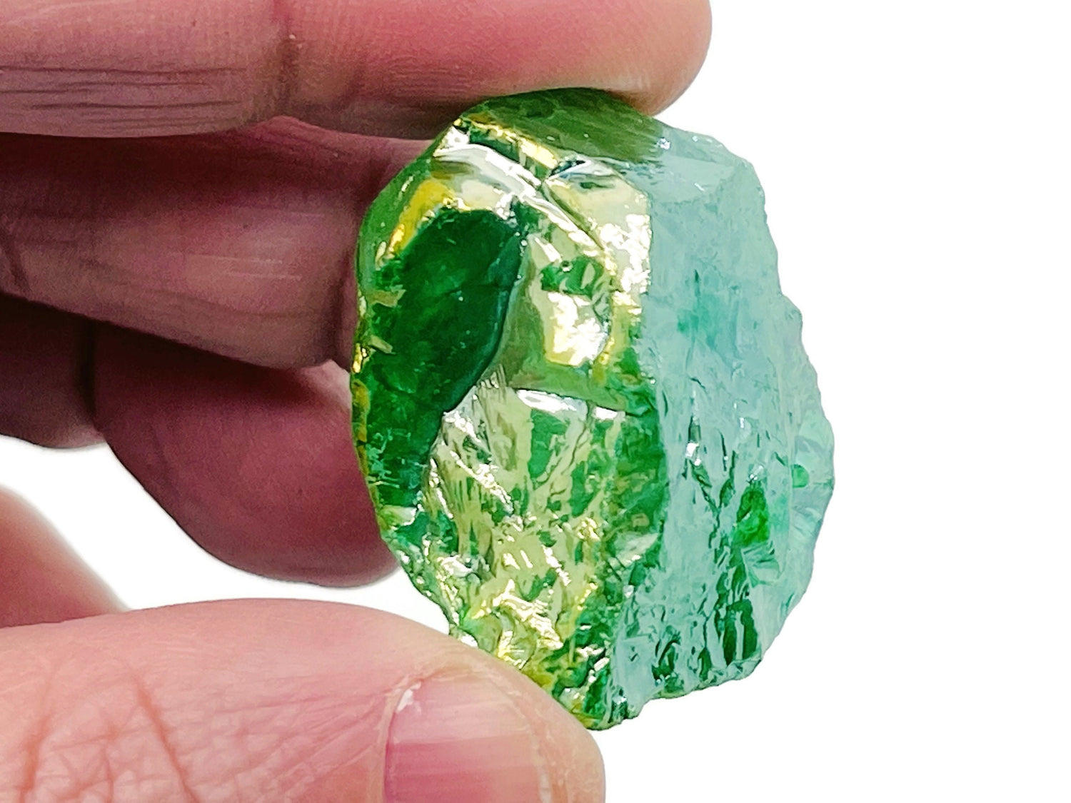 Raw Green Aura Quartz Gemstone - RA1258