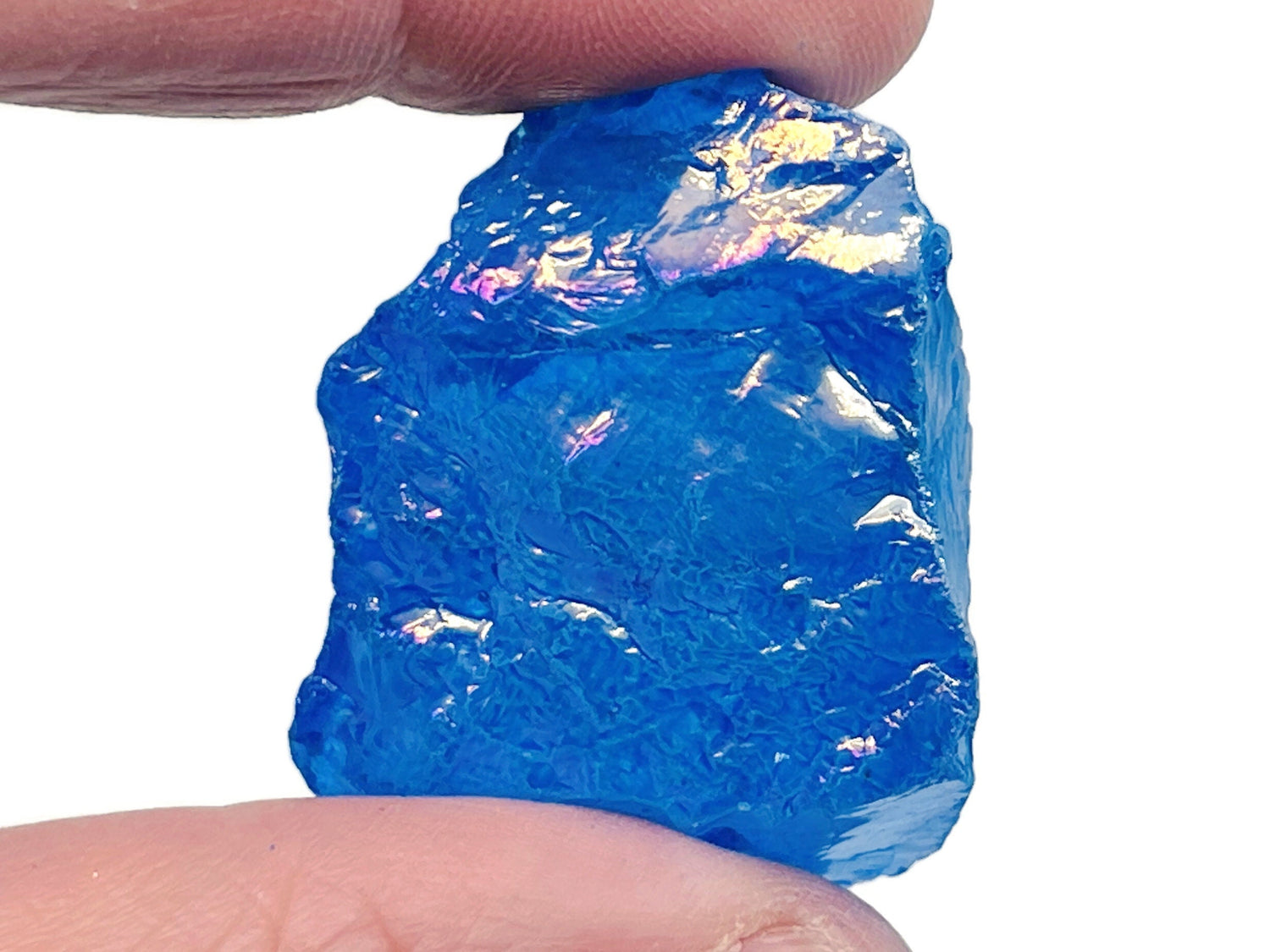 Raw Dark Blue Aura Quartz Gemstone - RA1263