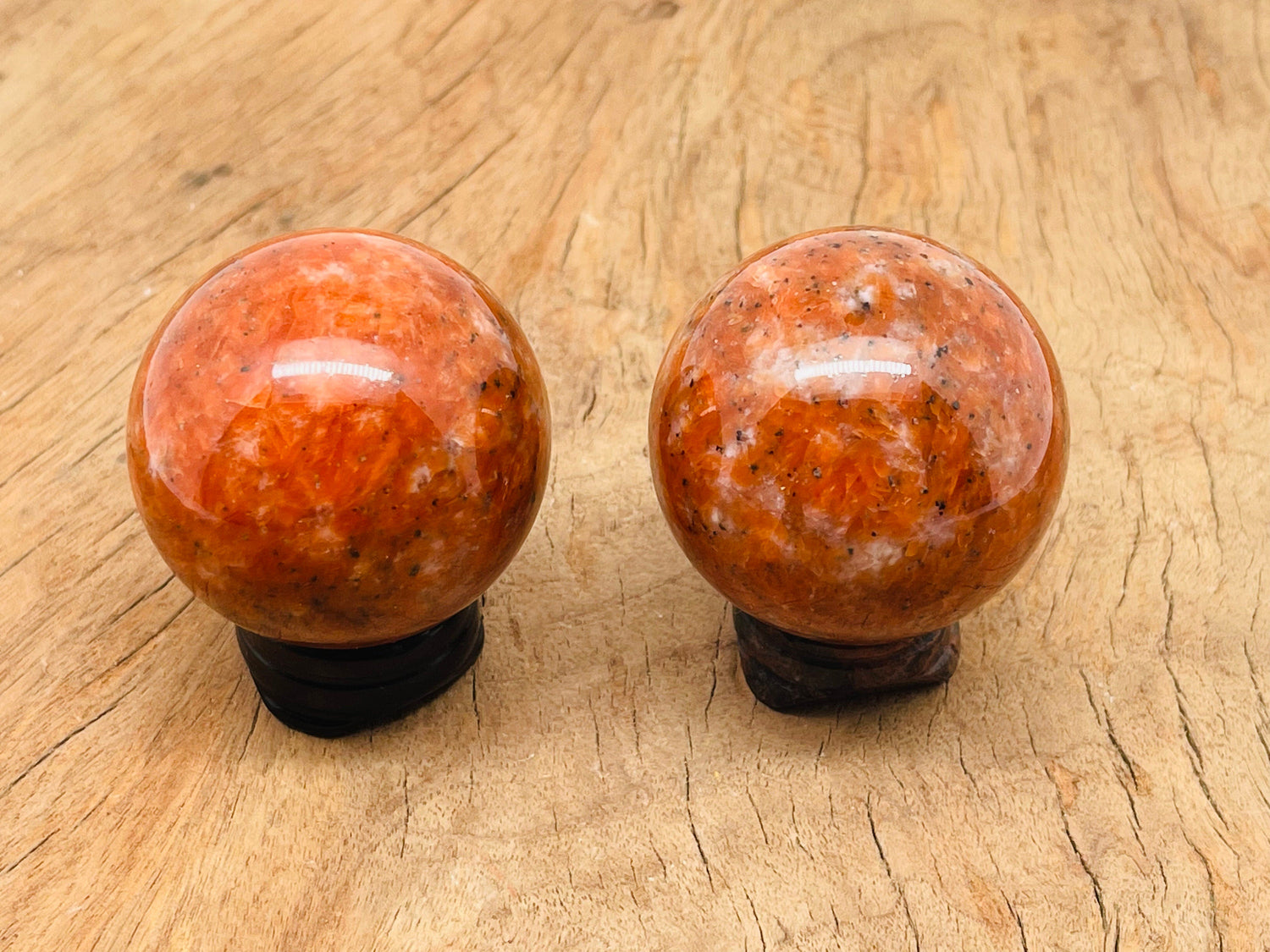 Sunstone Sphere Gemstone - Crystal Ball - 40-50mm - BA1036