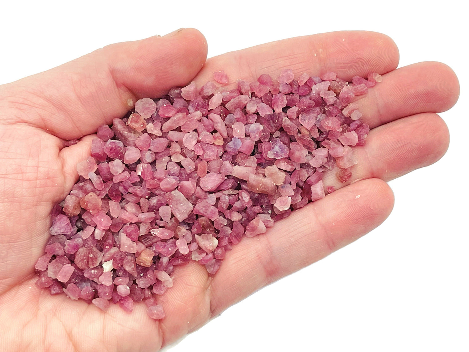 Piedras de Turmalina Rosa (Chips) - Semipreciosas - A granel - 2-6mm - CP1221