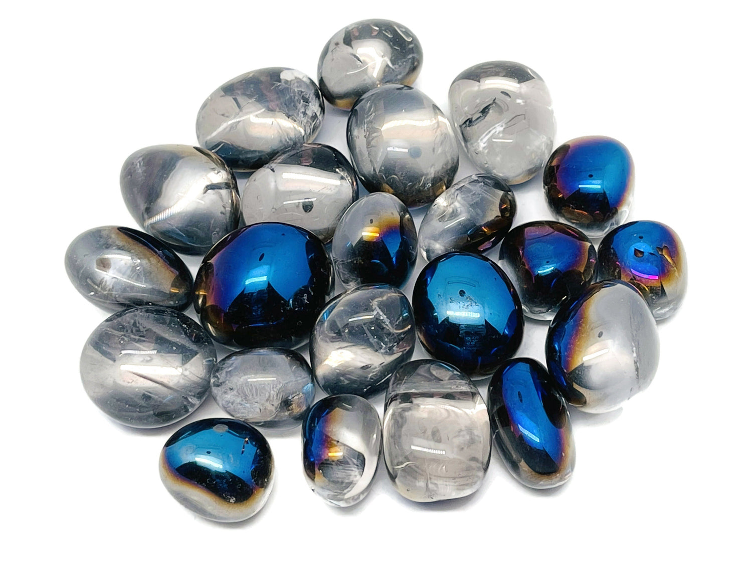 Indigo Aura Quartz Tumbled Stone - TU1242