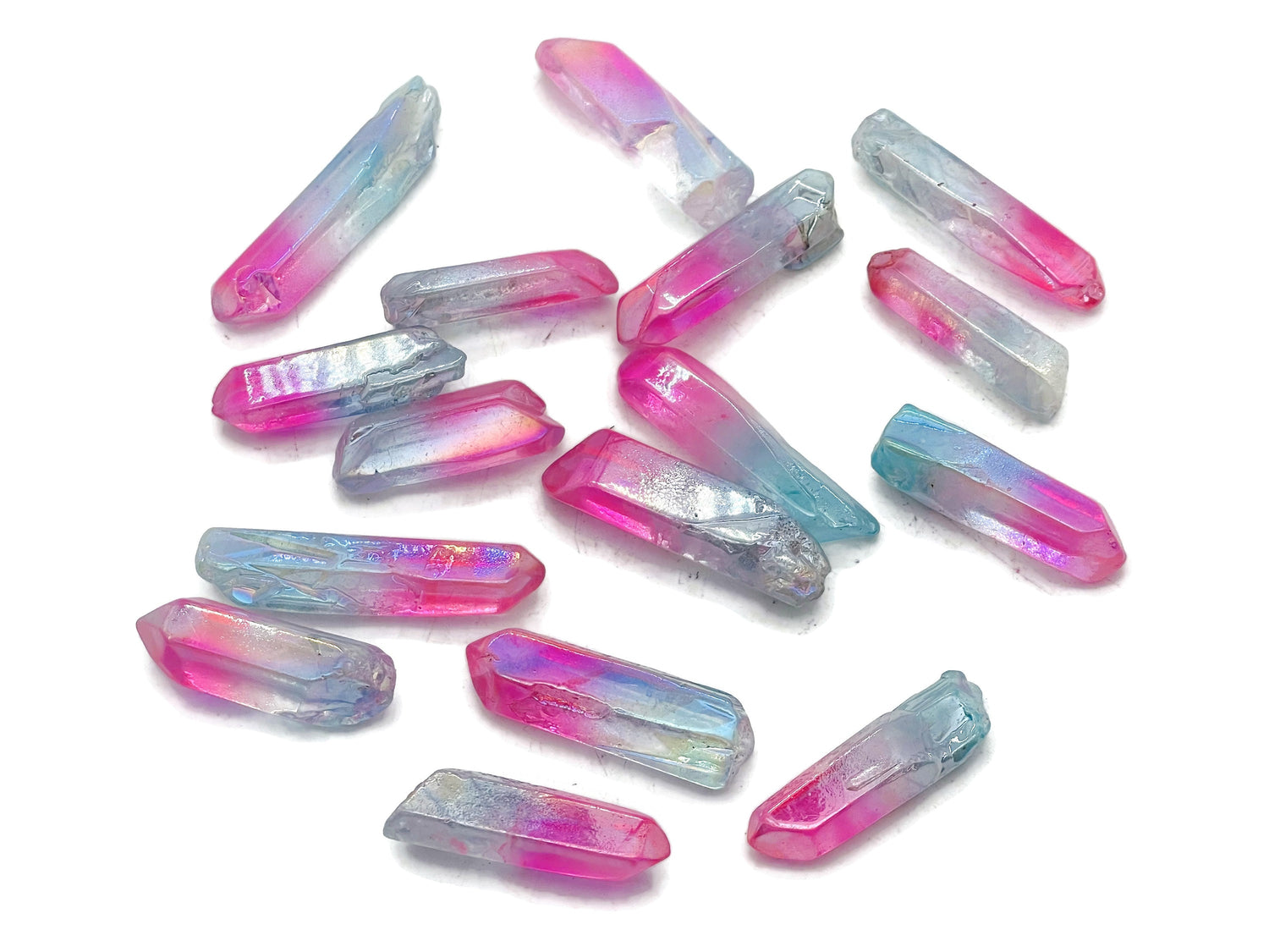Rainbow Aura Quartz Point Gemstone - Pink-Blue Aura Stone - RA1241