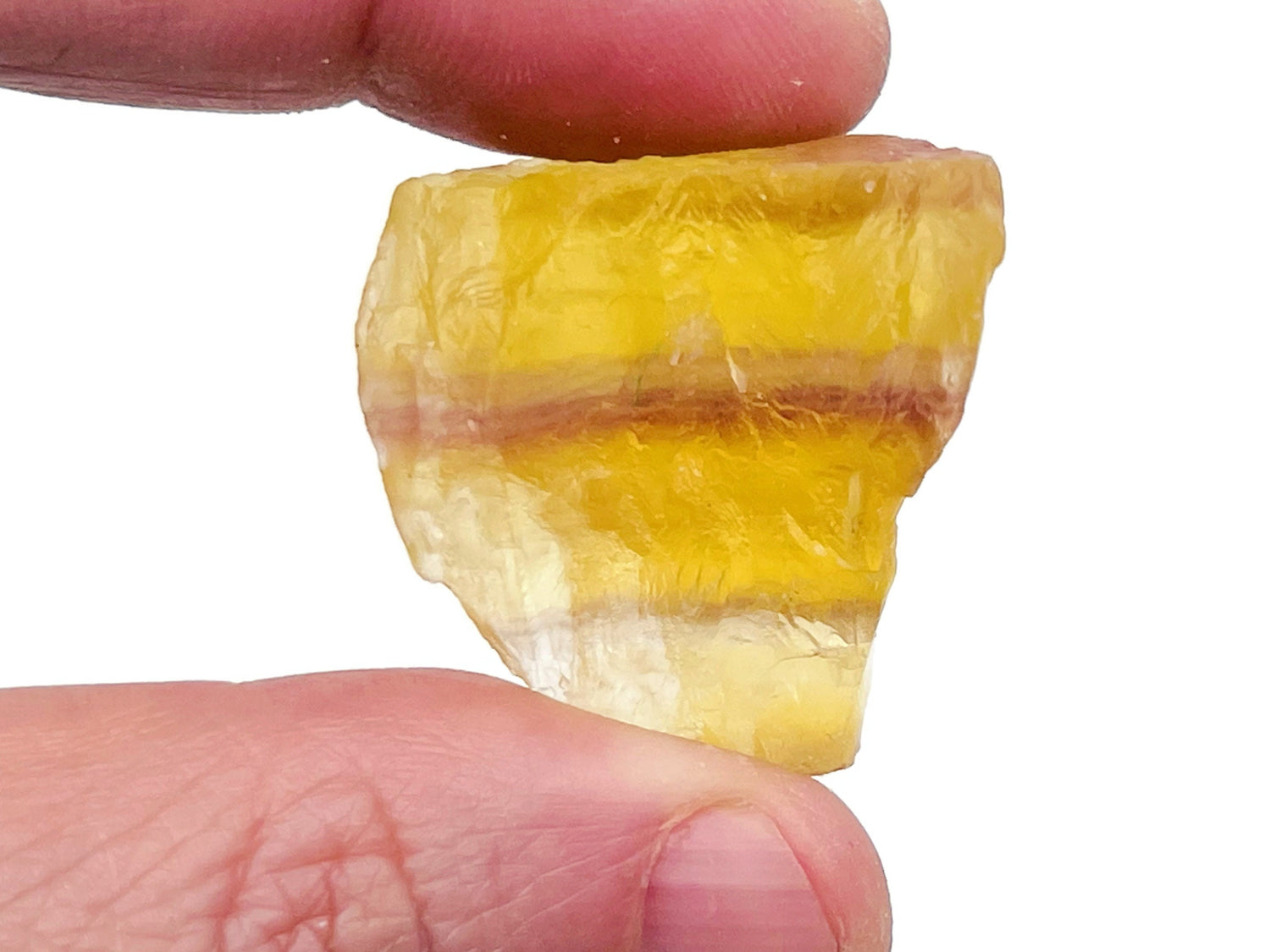 Pierre de fluorite jaune brute ?€? Pierre de cristal brute - Pierre précieuse - Cristal ?€? Pierre de guérison ?€? RA1064