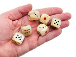 Carved Afghanistan Jade crystal dice from GemstoneGO, featuring polished gemstone with intricate carving for gaming or collection.