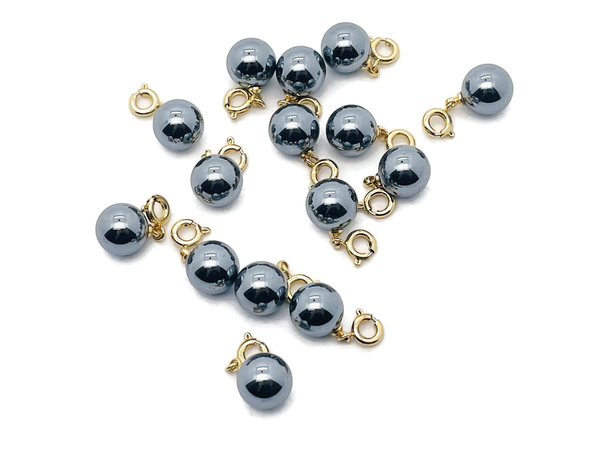 Terahertz Ball gemstone pendant from GemstoneGO, showcasing a smooth, polished spherical gemstone for jewelry making.