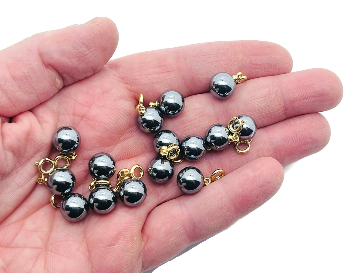 Terahertz Ball gemstone pendant by GemstoneGO, featuring a polished spherical gemstone for jewelry making.