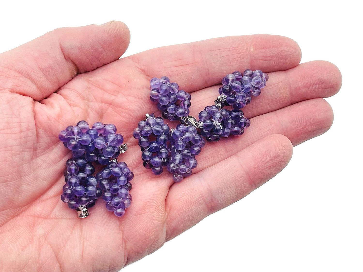 Amethyst Grape Crystal Pendant - Crystal Grape - Crystal Gifts - NC1208