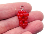 Carnelian grape crystal pendant by GemstoneGO featuring a crystal grape design, perfect for unique crystal gifts.