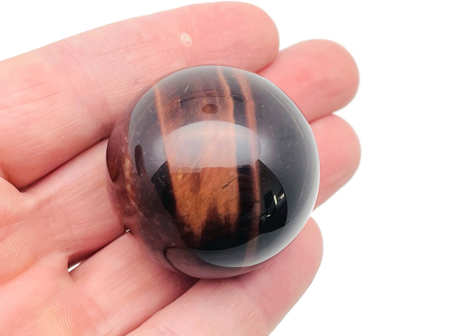 Red Tiger Eye Sphere Gemstone - Crystal Ball - 40-50mm - BA1041