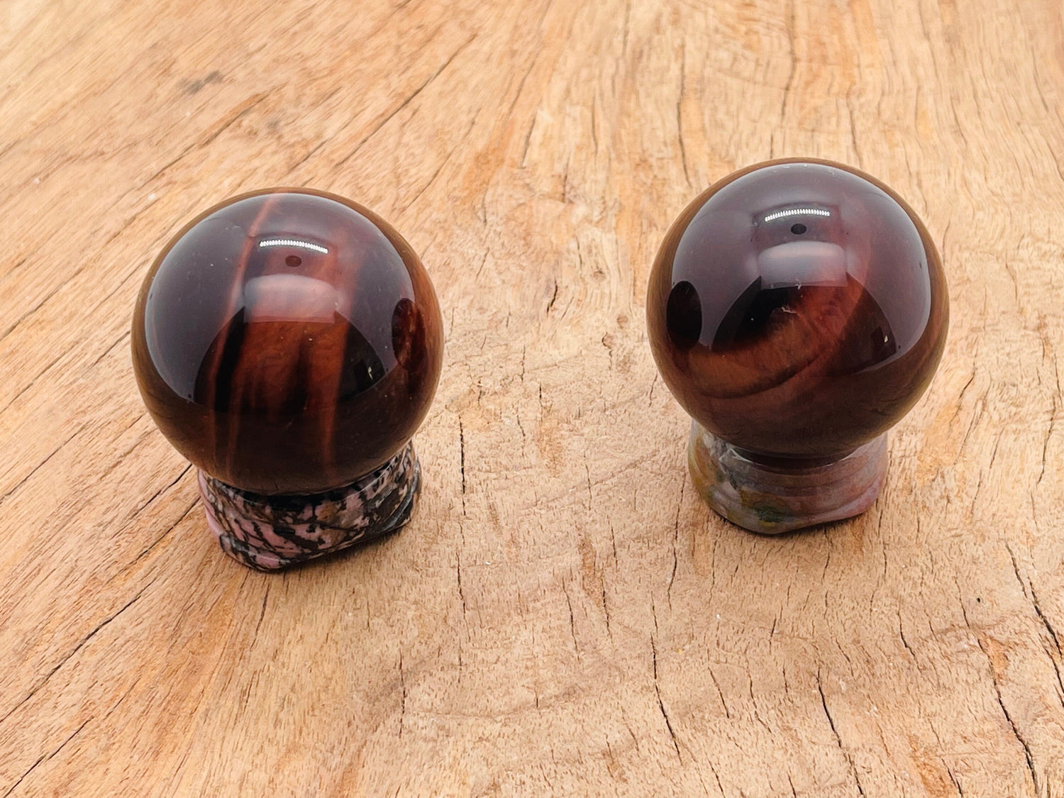 Red Tiger Eye Sphere Gemstone - Crystal Ball - 40-50mm - BA1041