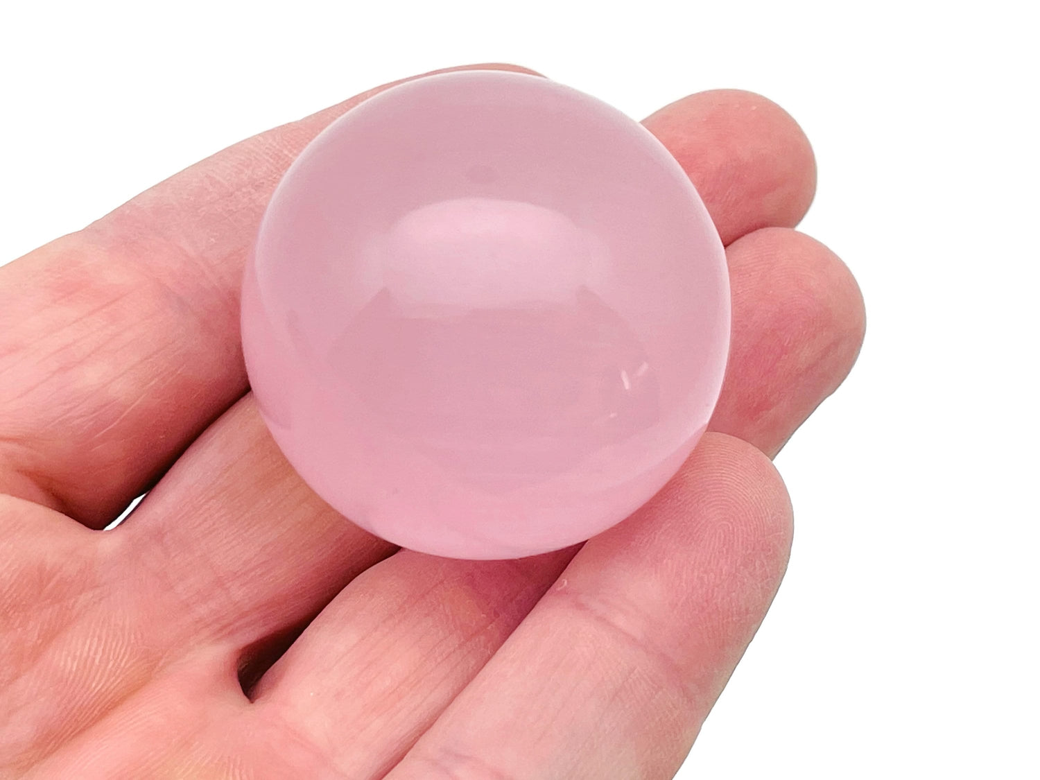 Pink Cats Eye Sphere Gemstone - Crystal Ball - 40-50mm - BA1044