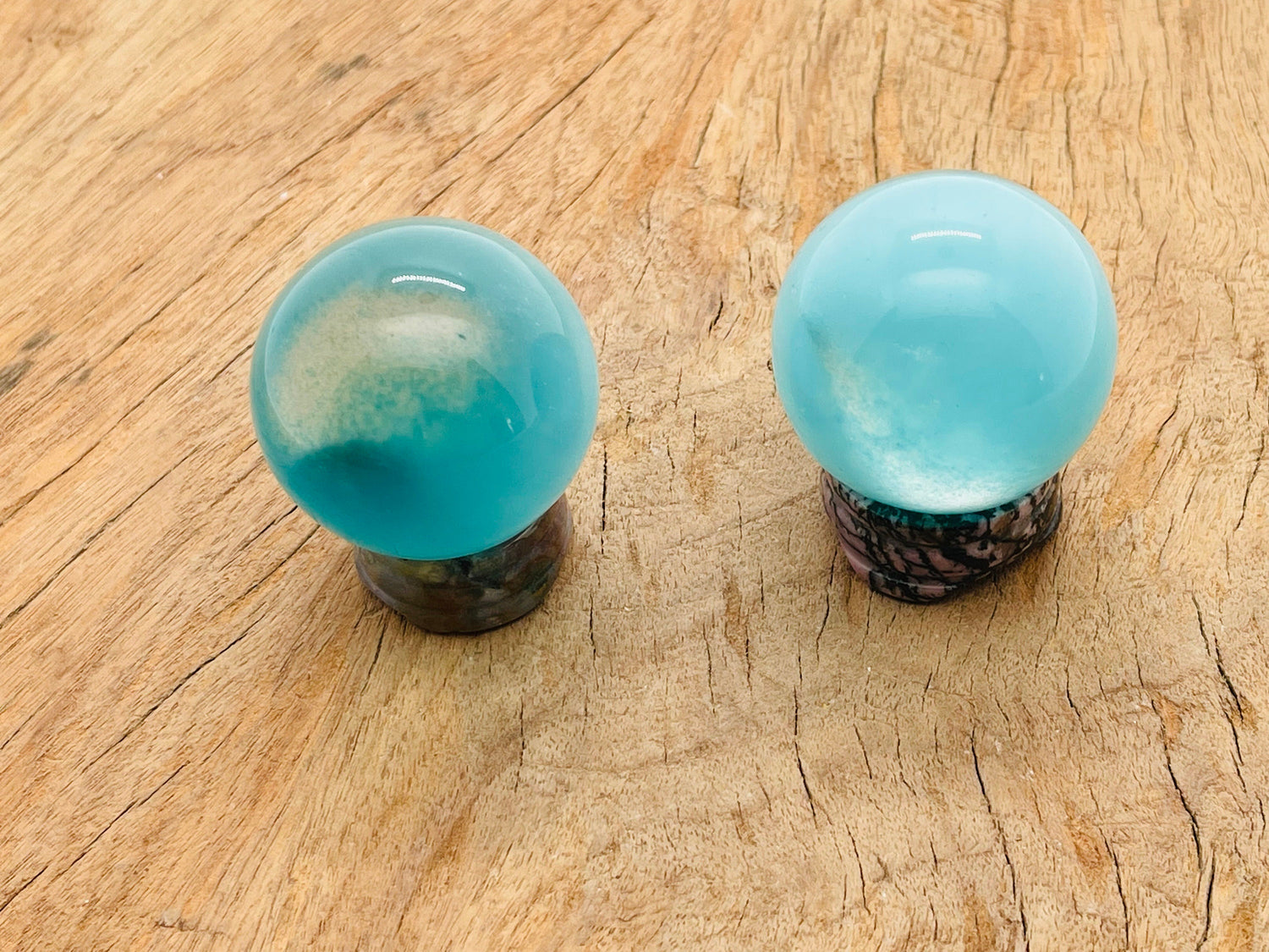 Gema Esfera de Ojo de Gato Azul - Bola de Cristal - 40mm - BA1046