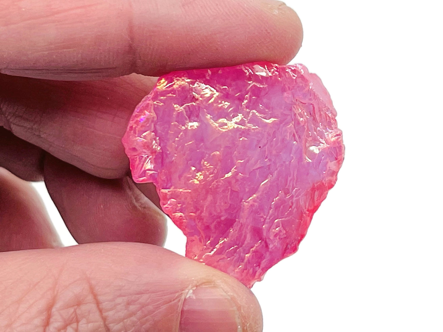 Raw Pink Aura Quartz Gemstone - Raw Stone - RA1259