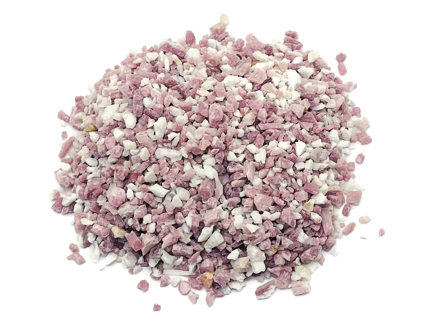 Chips de Cristal de Turmalina Rosa - Piedra Semipulida - A Granel - 2-6mm - CP1225