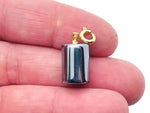 Terahertz crystal pendant from GemstoneGO, featuring a polished gemstone jewelry making accessory with a rectangular shape and natural clarity.