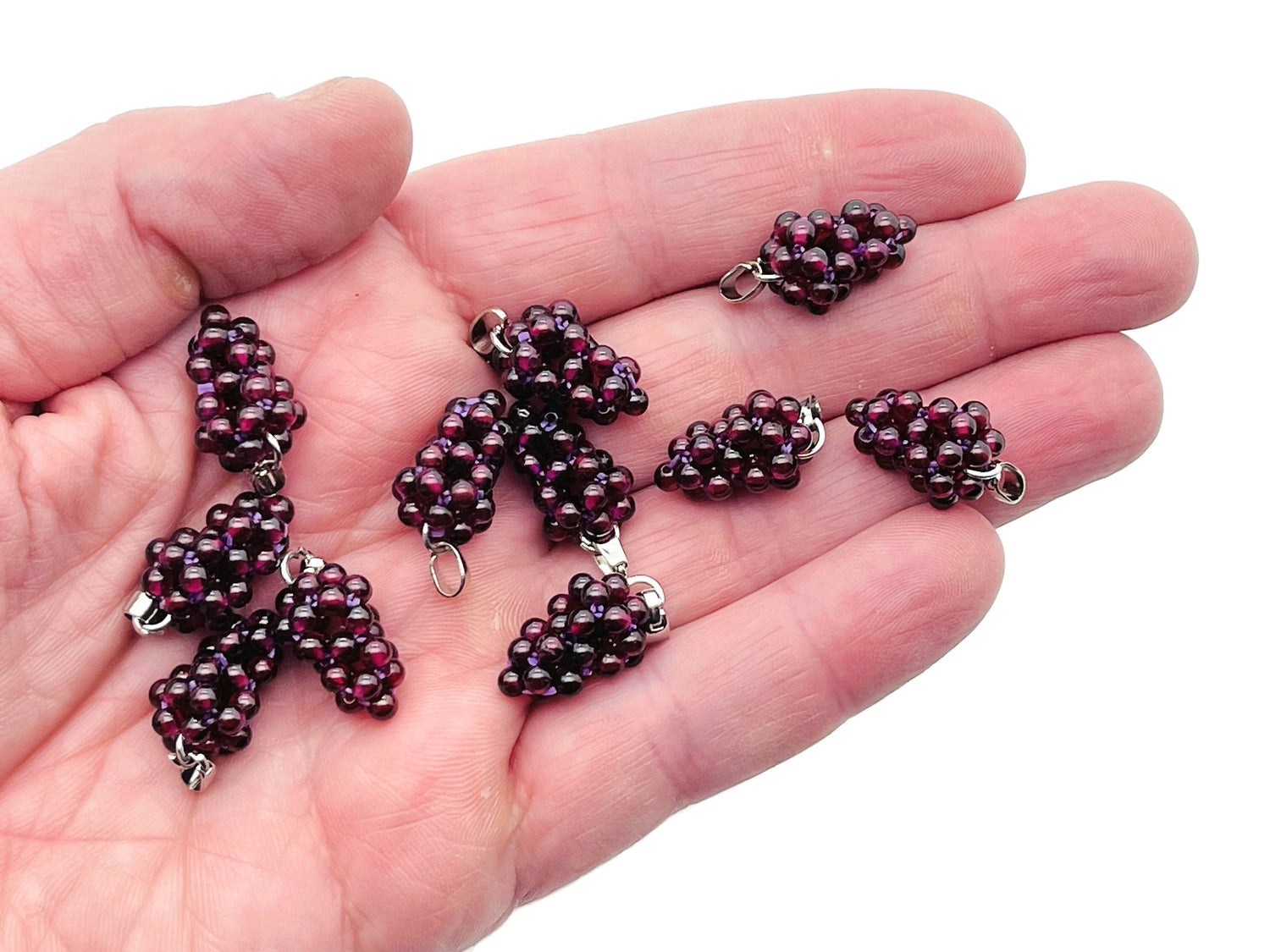 Garnet Grape Crystal Pendant - Crystal Grape - Crystal Gifts - NC1207