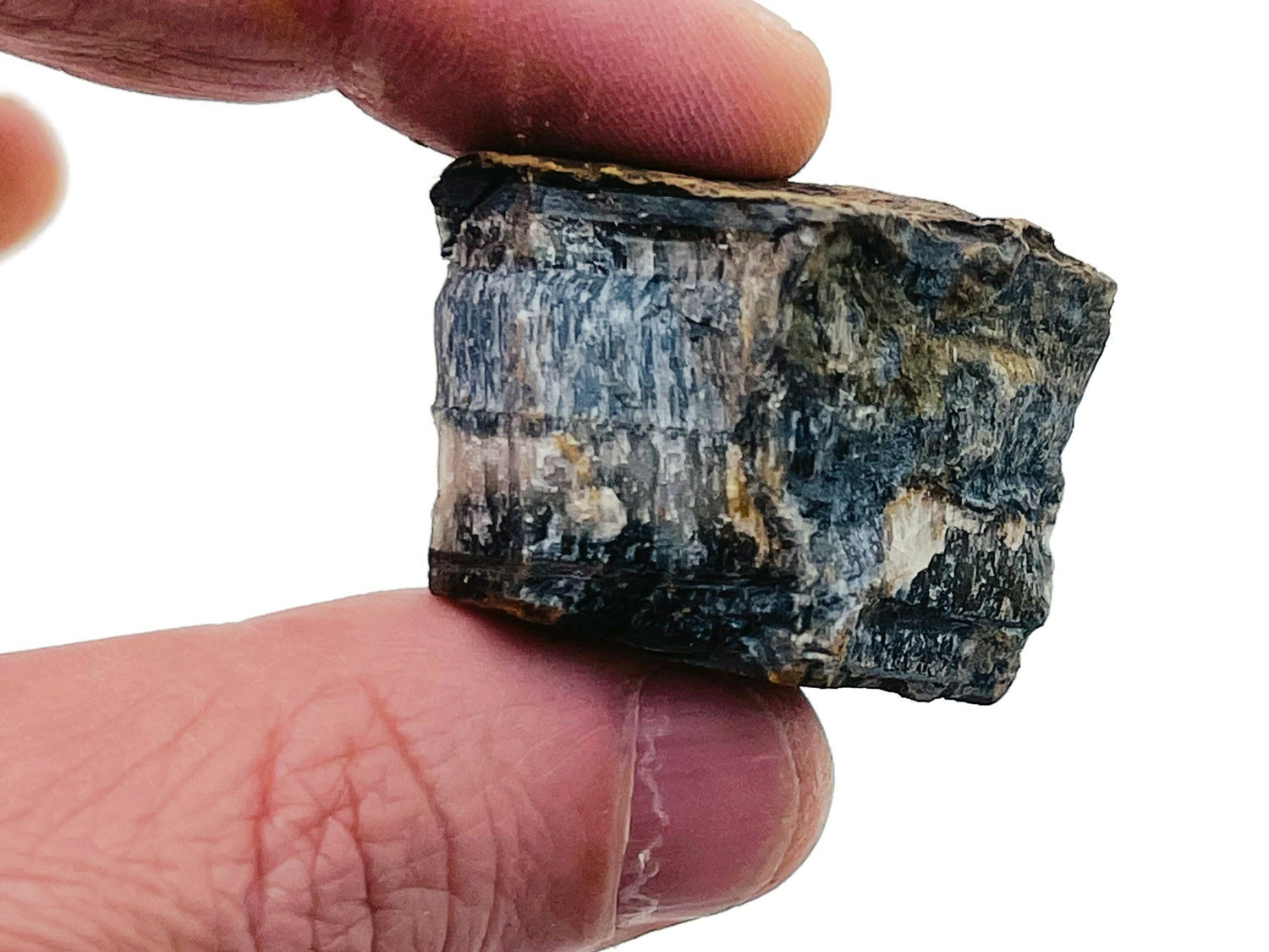 Pierre brute œil de tigre bleu - Œil de tigre bleu brut ?€? Morceau de cristal?€? RA1228