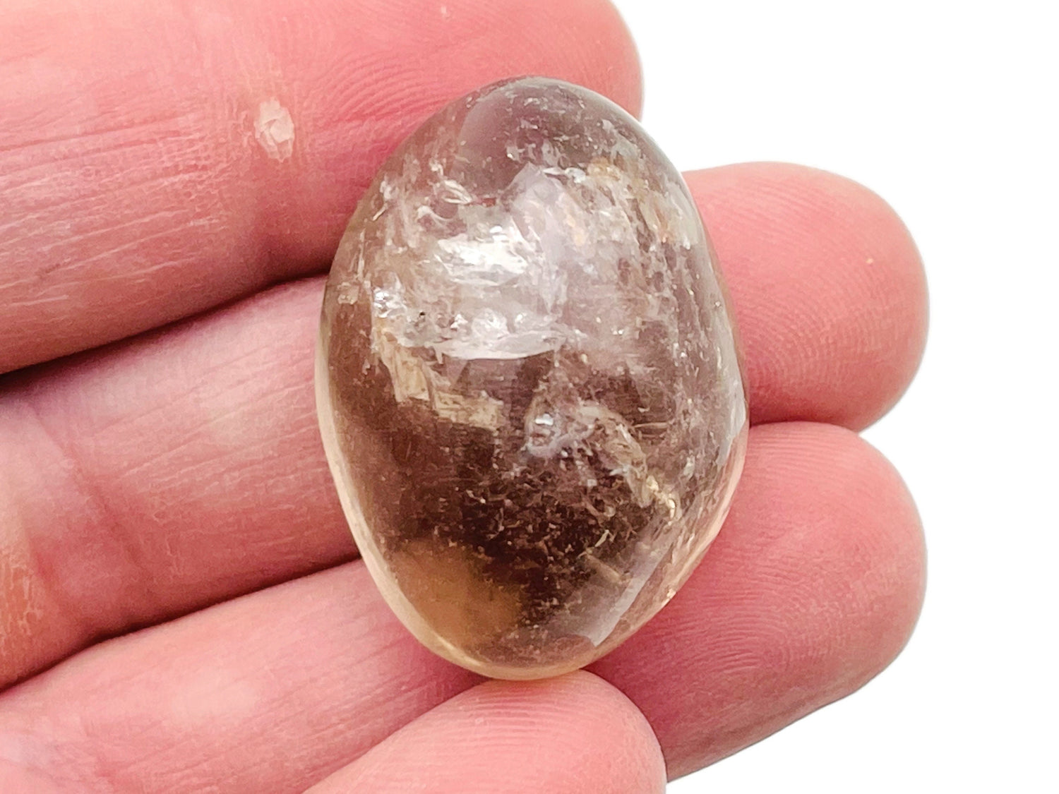 Pierre roulée de quartz fumé ?€? Pierres de quartz fumé naturelles ?€? Breloque en cristal fumé ?€? Cristal de guérison de qualité A++ ?€? TU1218