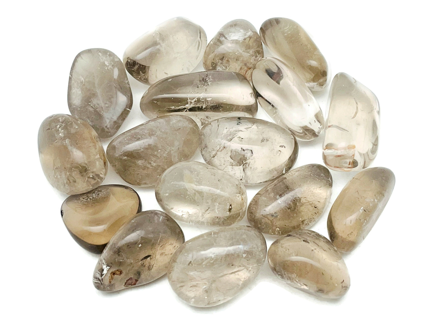 Pierre roulée de quartz fumé ?€? Pierres de quartz fumé naturelles ?€? Breloque en cristal fumé ?€? Cristal de guérison de qualité A++ ?€? TU1218