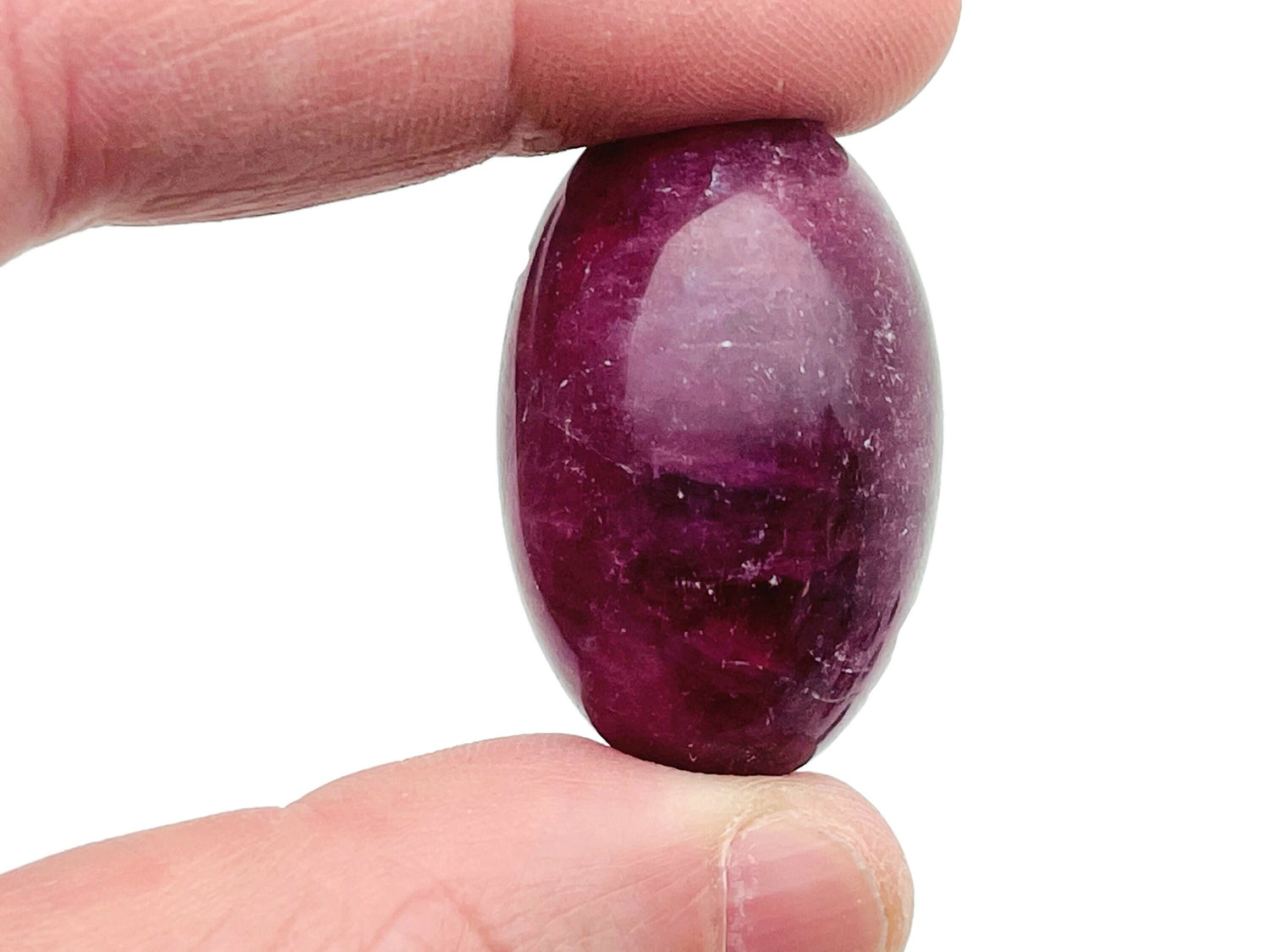 Pierre roulée de fluorite violette ?€? Pierre de cristal violette - Pierre précieuse - Cristal ?€? Pierre de guérison ?€? TU1254