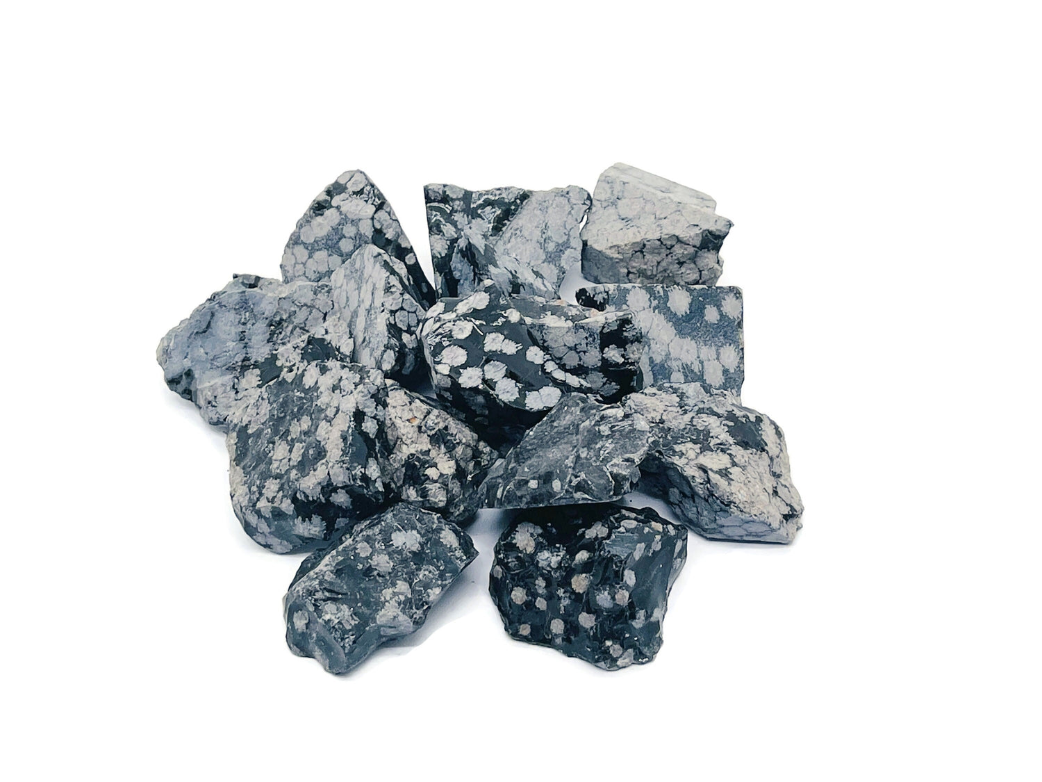 Raw Snowflake Obsidian Gemstone - RA1062