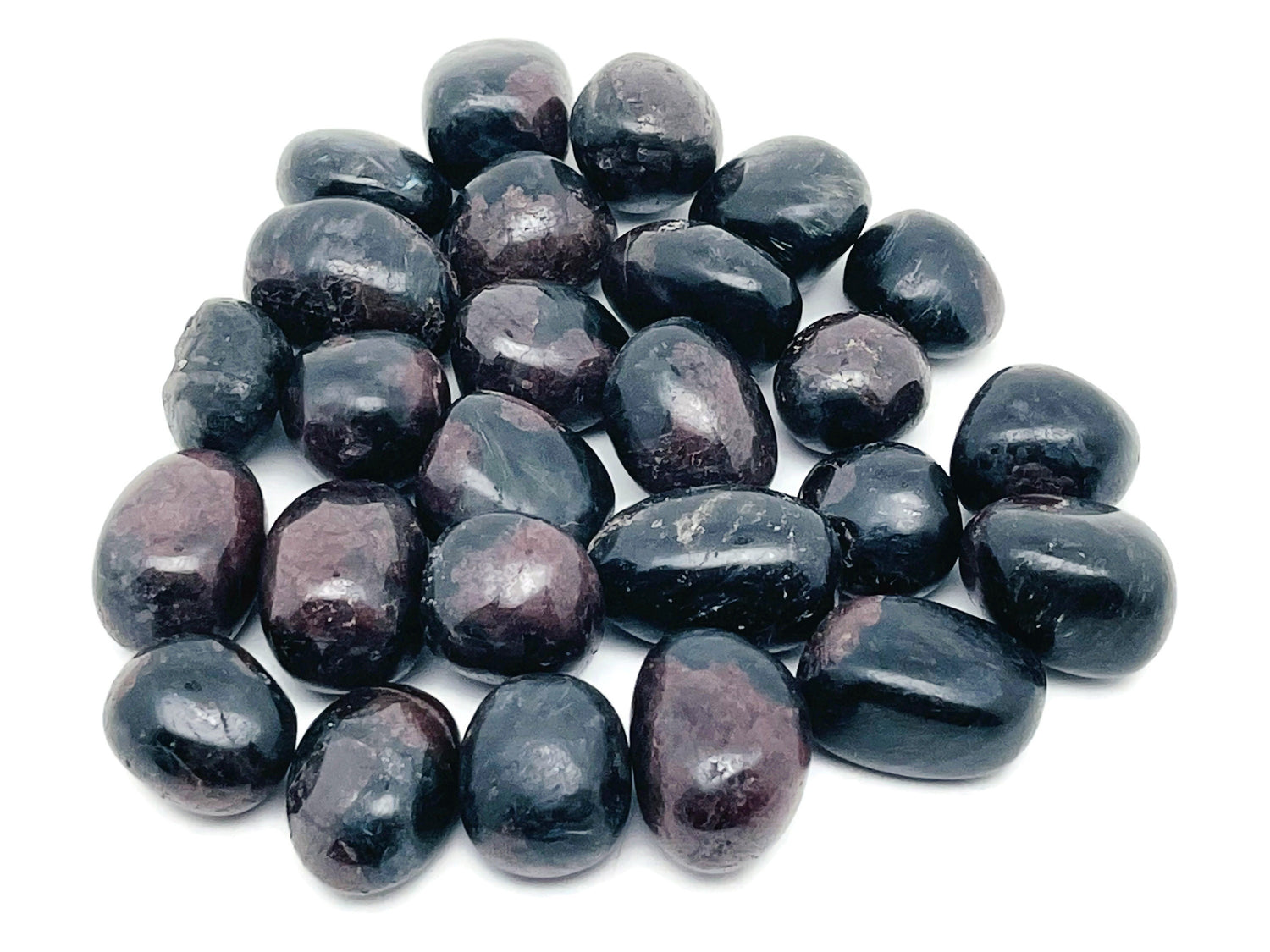 Garnet in Astrophyllite Tumbled Stone - TU1264