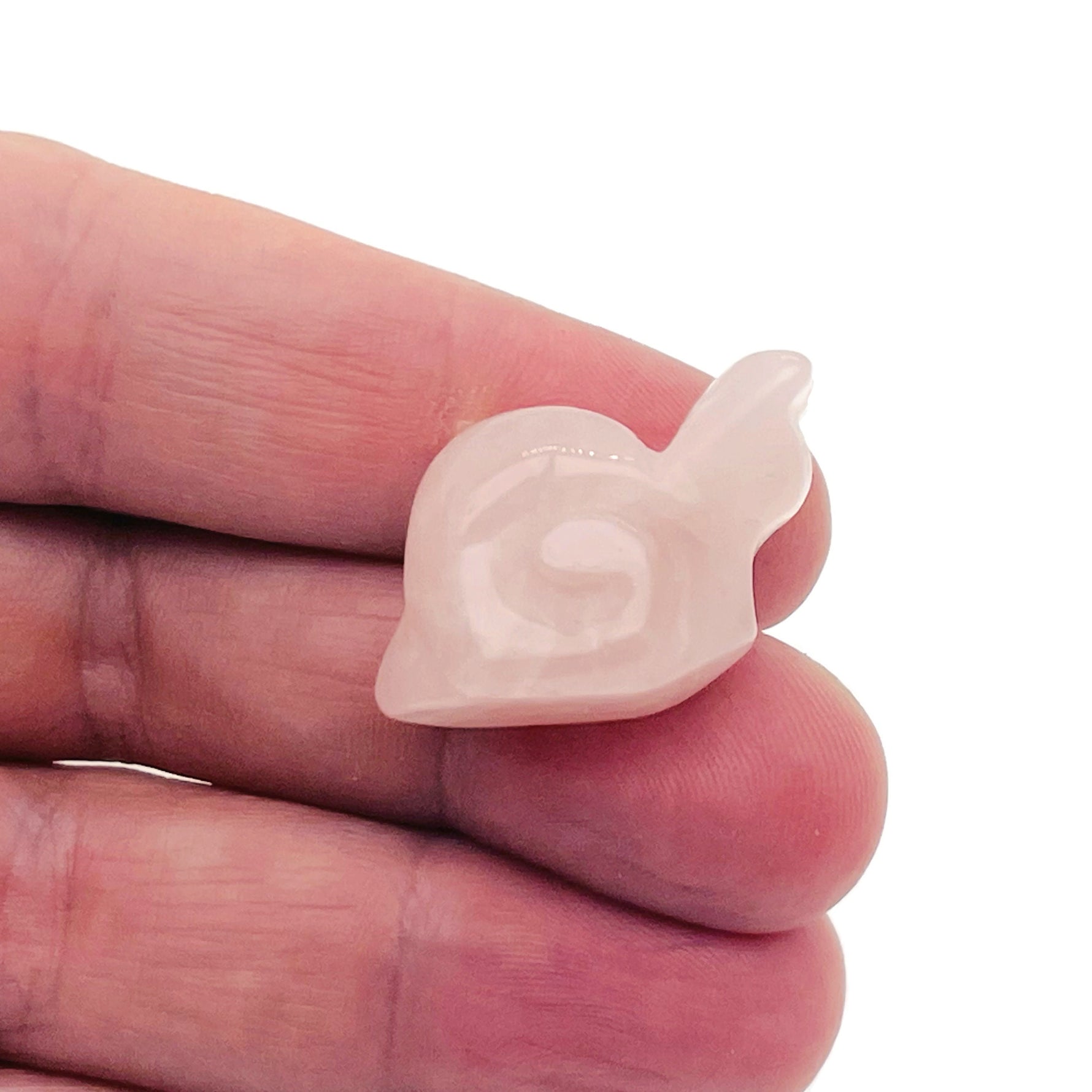 Handmade crystal snail animal figure, 30mm carved gemstone sculpture with a mix of colorful stones, by GemstoneGO.