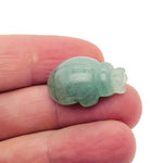 Handmade gemstone crystal ladybird animal figure, carved and detailed, 30mm size, by GemstoneGO, with colorful mixed stone elements.