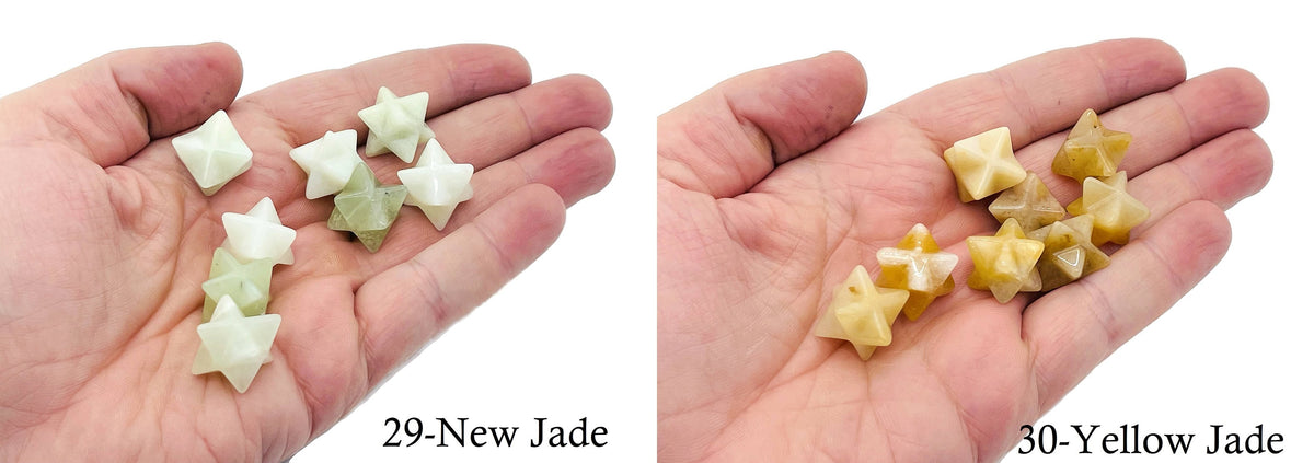 13mm Merkaba Star Crystal from GemstoneGO, ideal for Christmas gift, crystal Reiki healing, with mixed gemstone colors.