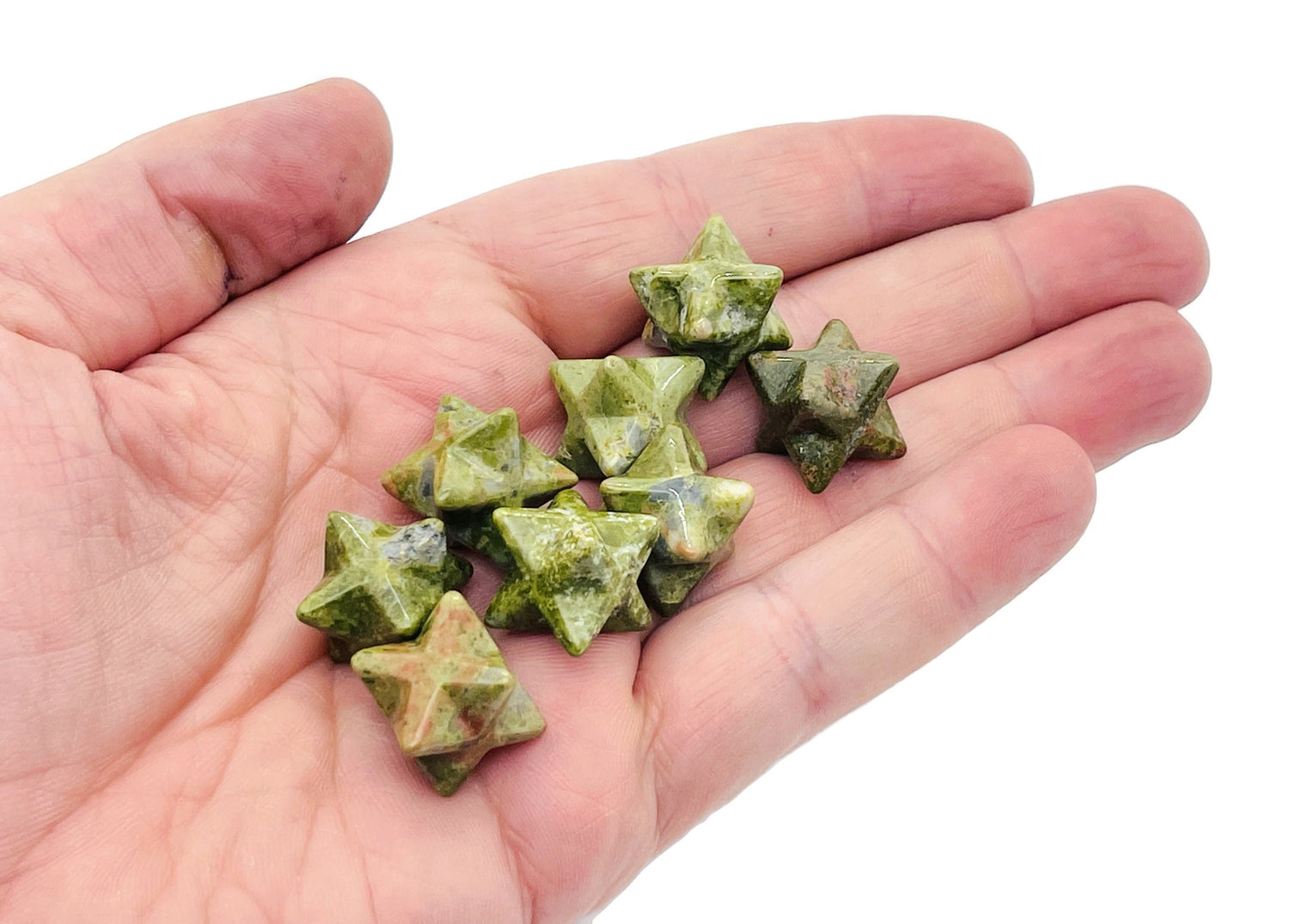 Estrella Merkaba de Unakita - Sanación Reiki - 13mm - ME1024