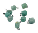 Tumbled gemstone pendant featuring a love stone crystal, natural pendant with mixed gemstones by GemstoneGO.