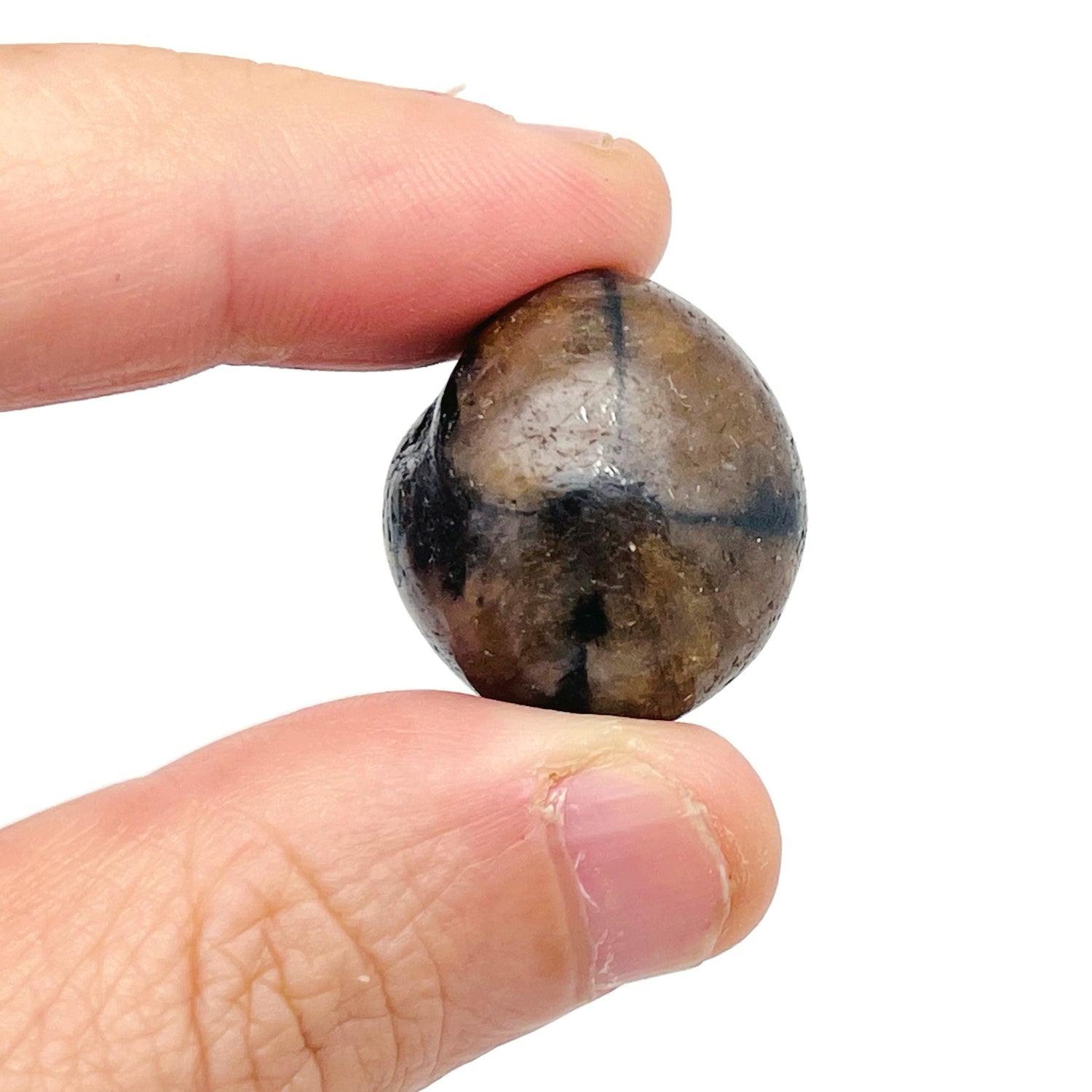 Chiastolite Tumbled Stone - Cross Stone - TU1176