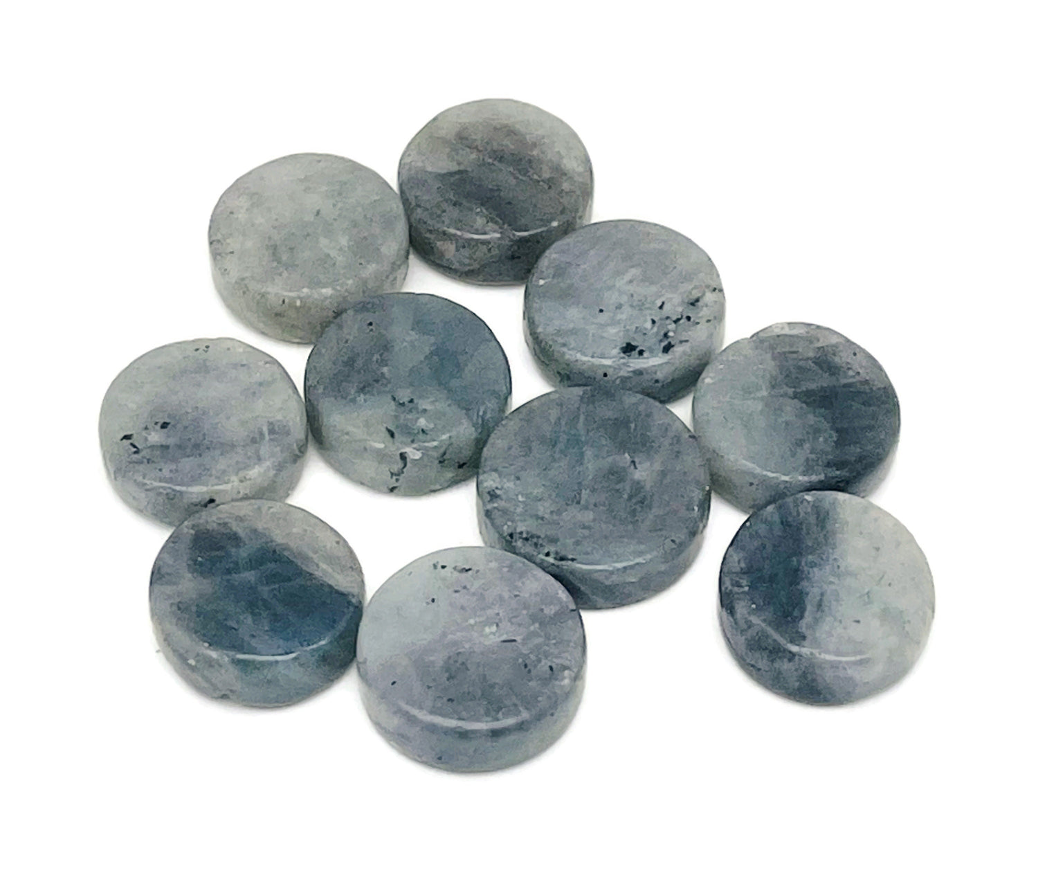 Round Labradorite Flat Gemstone - Slab Crystal - FL1075