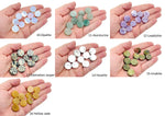 Round gemstone flat gemstone slab and crystal coin, loose cabochon gemstone with mixed colors from GemstoneGO.