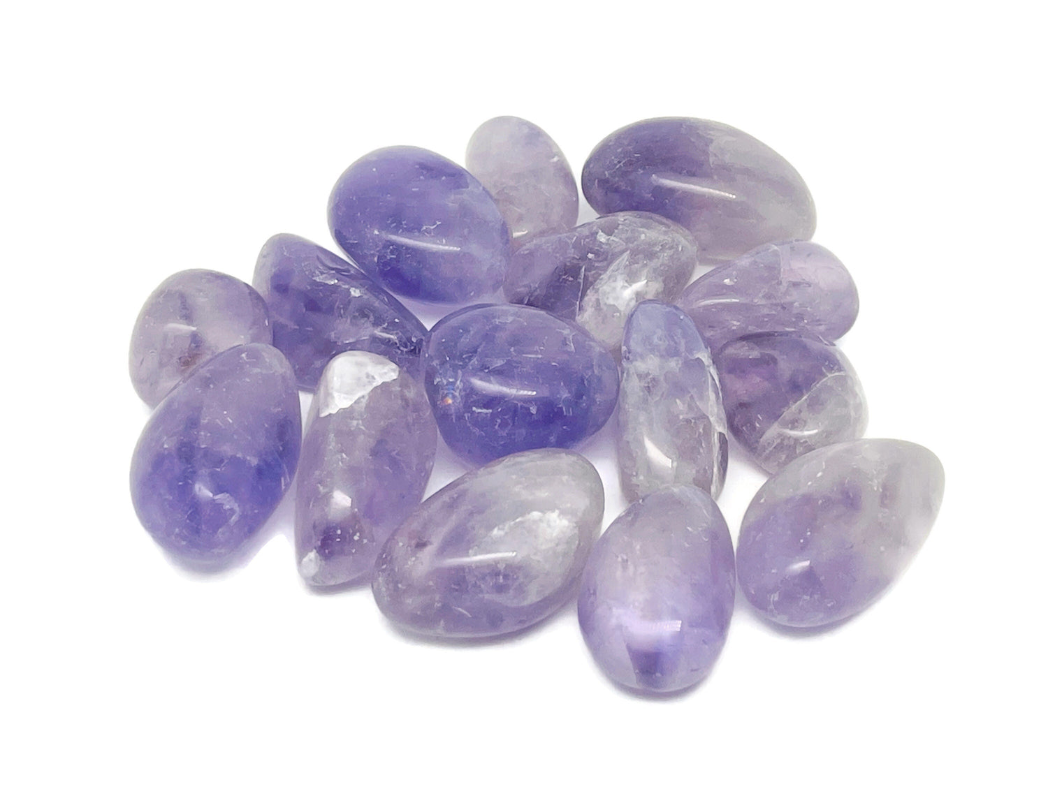 Light Amethyst Tumbled Stone - Brazilian Amethyst Stone - TU1274