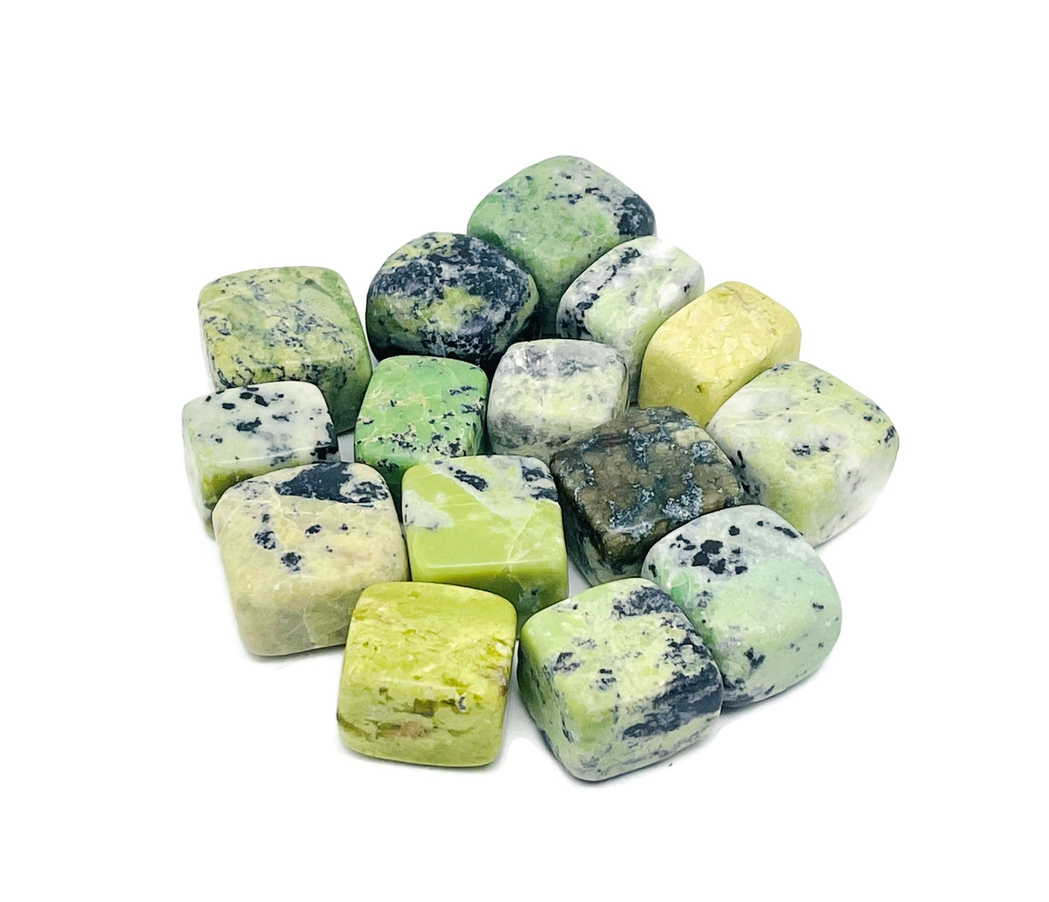 Green Serpentine Tumbled Stone - TU1281