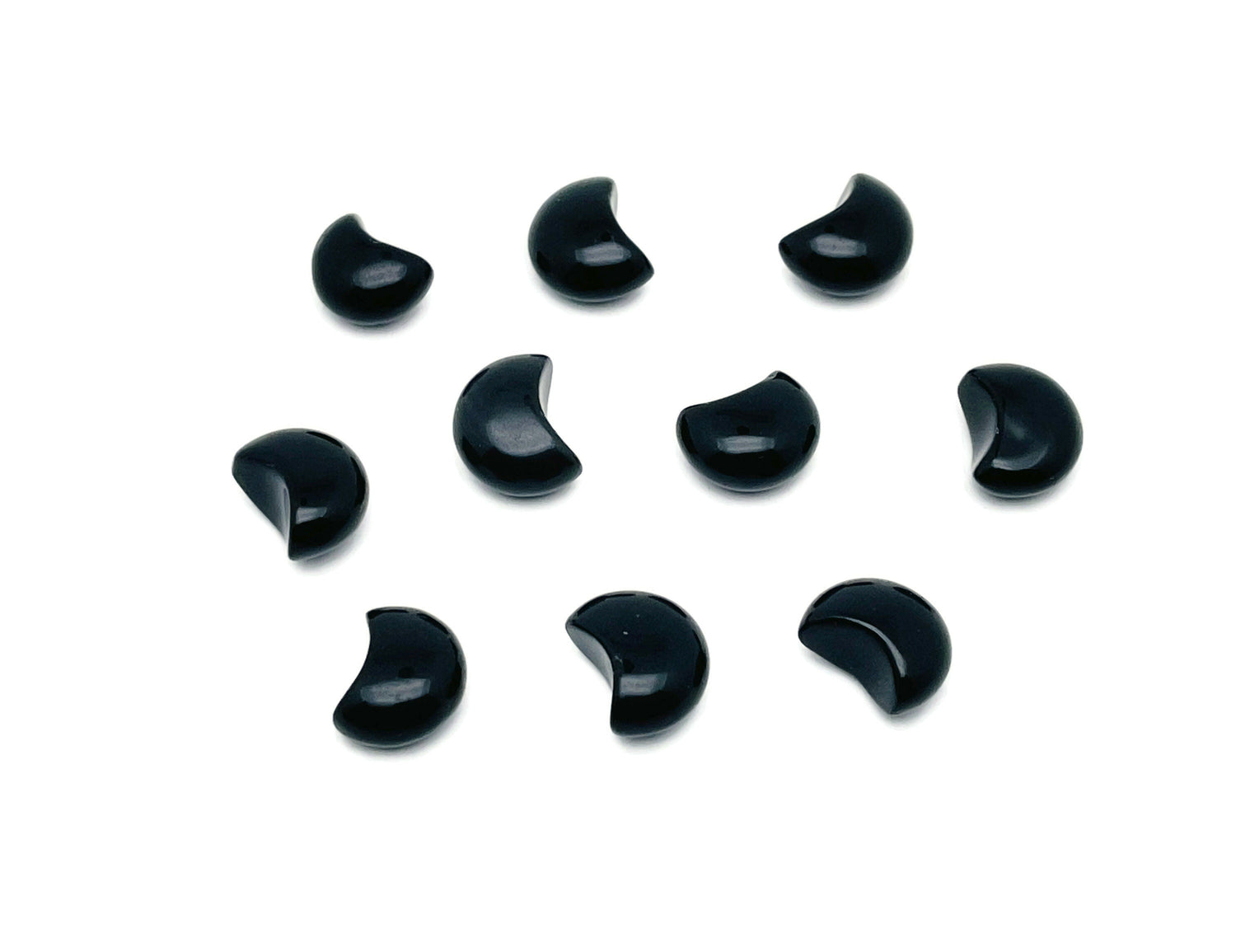 Obsidiana Piedra Preciosa Luna Hinchada - 15x9mm - MO1071