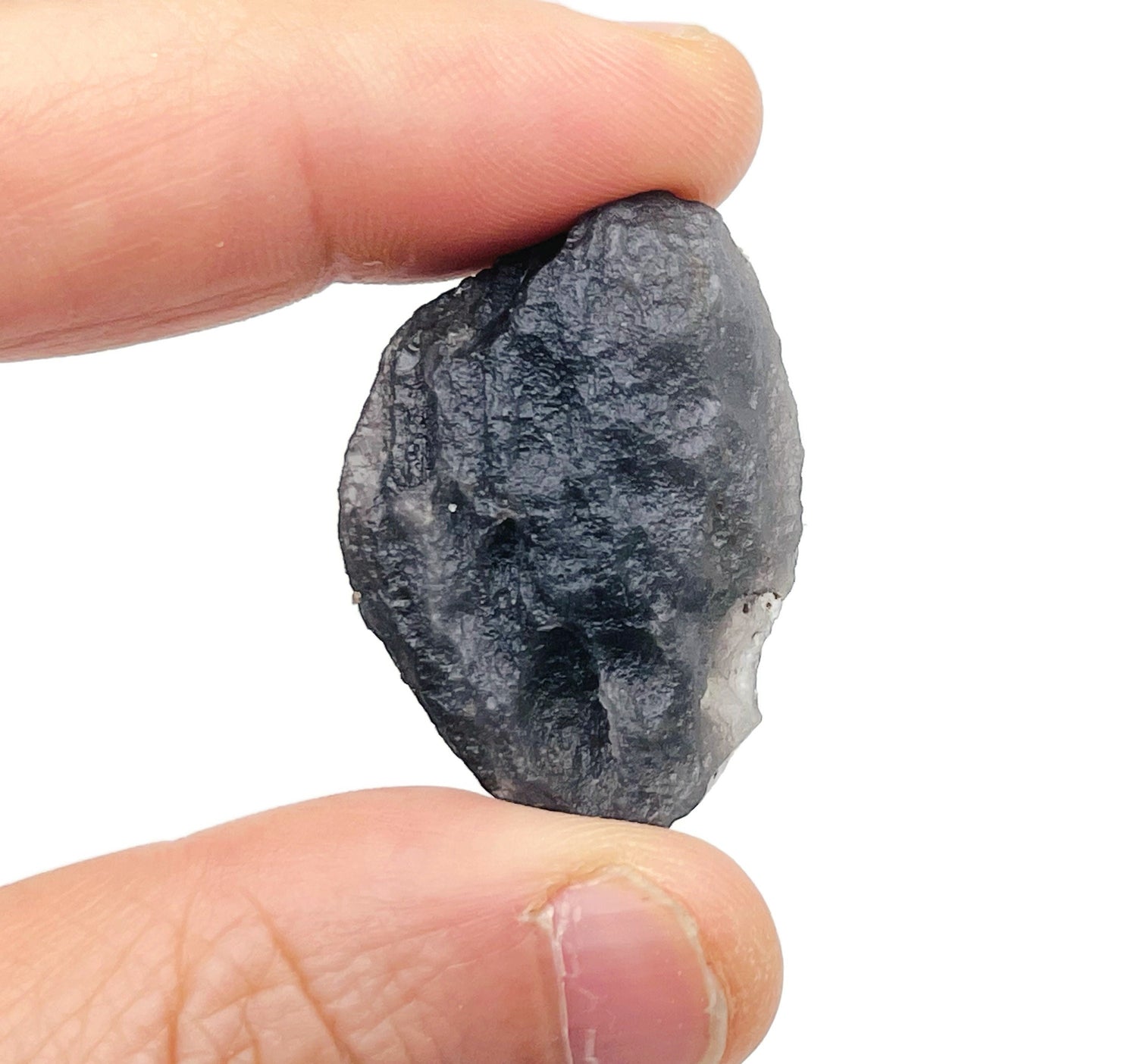 Tectite noire du Tibet - Pierre précieuse brute naturelle - Métaphysique - Tectite naturelle - Météorite tectite - RA1275