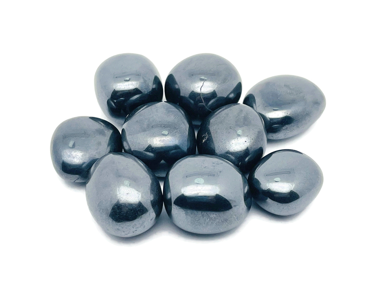 Pierre roulée d'hématite ?€? Grand pendentif en cristal d'hématite ?€? Pierre d'hématite naturelle ?€? Purifie les énergies négatives ?€? Pierre précieuse d'hématite ?€? TU1266