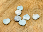 Amazonite heart-shaped gemstone pendant, 30mm, from GemstoneGO showcasing vibrant blue-green mineral with natural patterns.