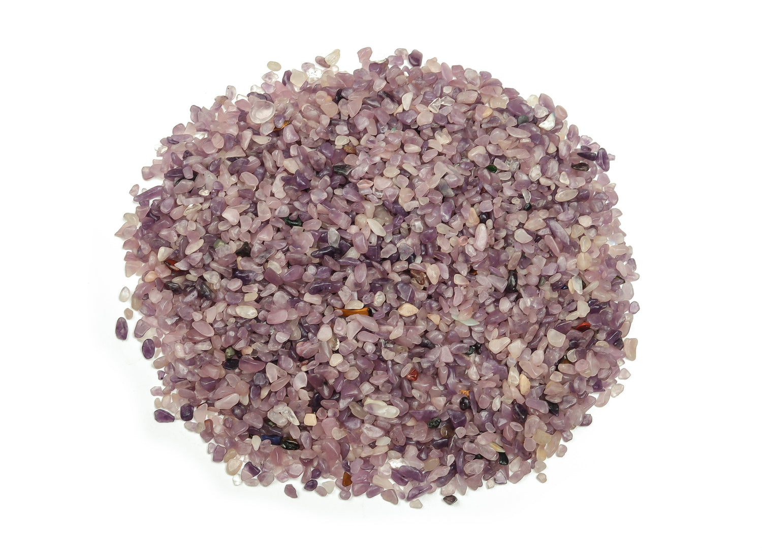 Lepidolite Crystal Chips - Semi Tumbled Stone - Bulk - 2-6mm - CP1070