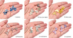 Mini butterfly gemstone pendant featuring a carved crystal butterfly and hole for jewelry, by GemstoneGO.
