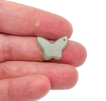 Aventurine mini butterfly gemstone pendant with hole crystal jewelry, showcasing green aventurine with butterfly shape and polished finish.