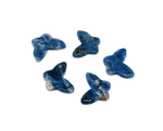 Sodalite mini butterfly gemstone pendant from GemstoneGO featuring a hole crystal jewelry design, displayed against a neutral background.