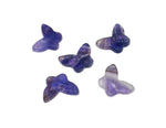 Amethyst mini butterfly gemstone pendant with drilled hole, showcasing purple crystal jewelry charm from GemstoneGO.