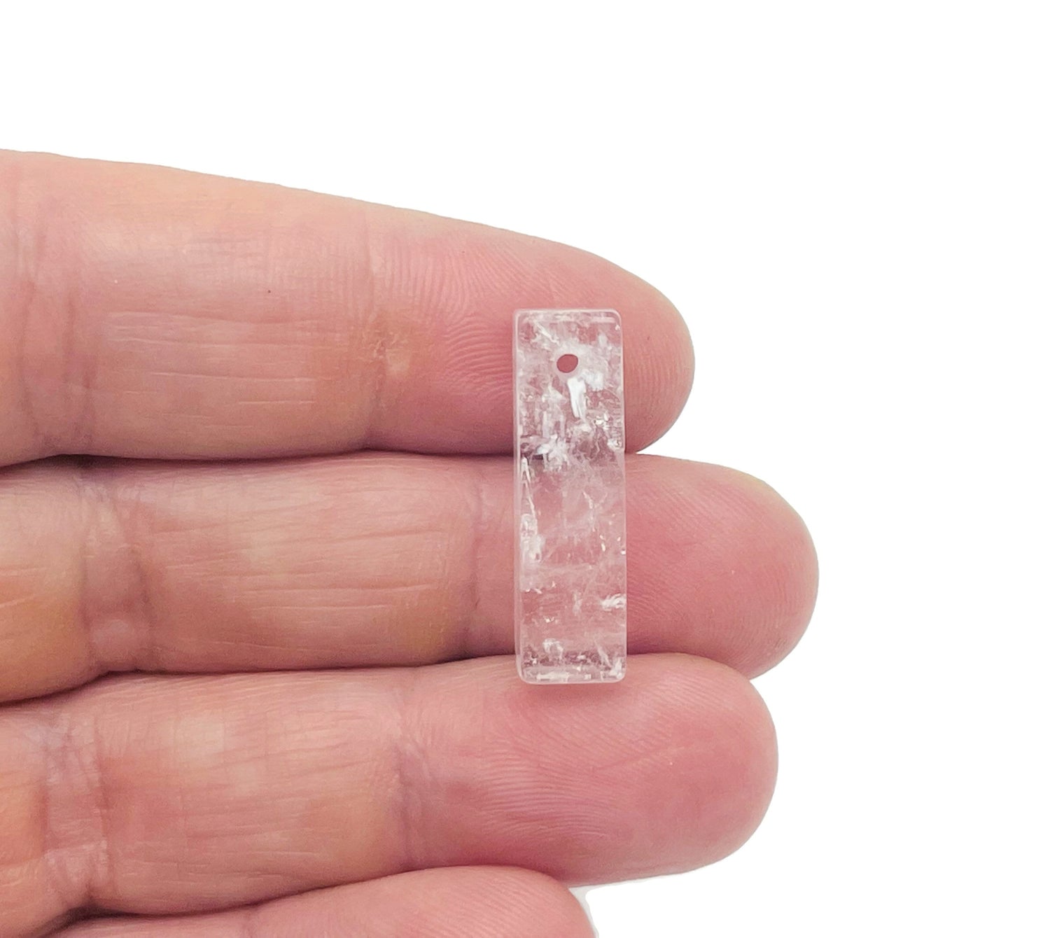 Clear Quartz Crystal Pendant - Drilled Crystal Pendant - Making Jewelry - NC1438