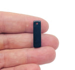 Drilled obsidian crystal pendant from GemstoneGO, showcasing a glossy black gemstone ready for jewelry making.