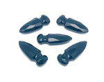 Carved obsidian sword dagger gemstone pendant, 50mm, with intricate details, showcasing dark polished stone and craftsmanship.